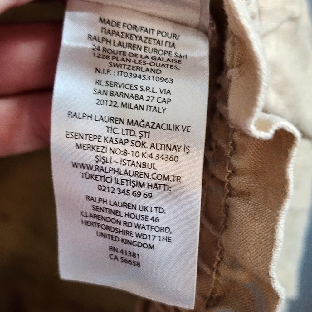 Lauren Ralph Lauren Pants Womens‎ 16W Linen Drawstring Pocket Relaxed Fit Summer - Picture 9 of 9